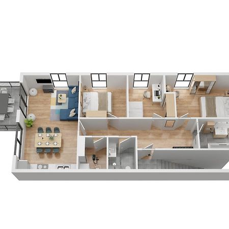 Moderne & Familienfreundliche Ferienwohnung Am Goitzschesee Pouch Luaran gambar